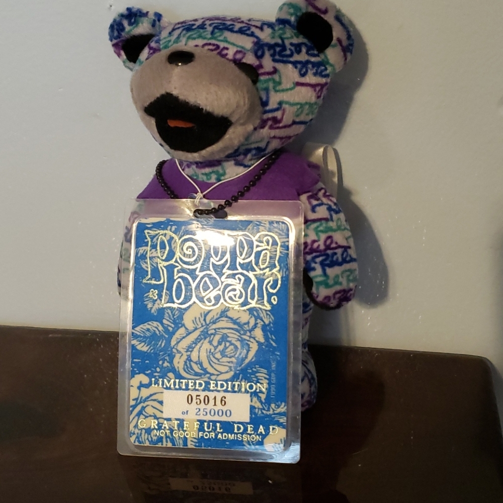 Rare Poppa Bear Grateful Limited Edition
